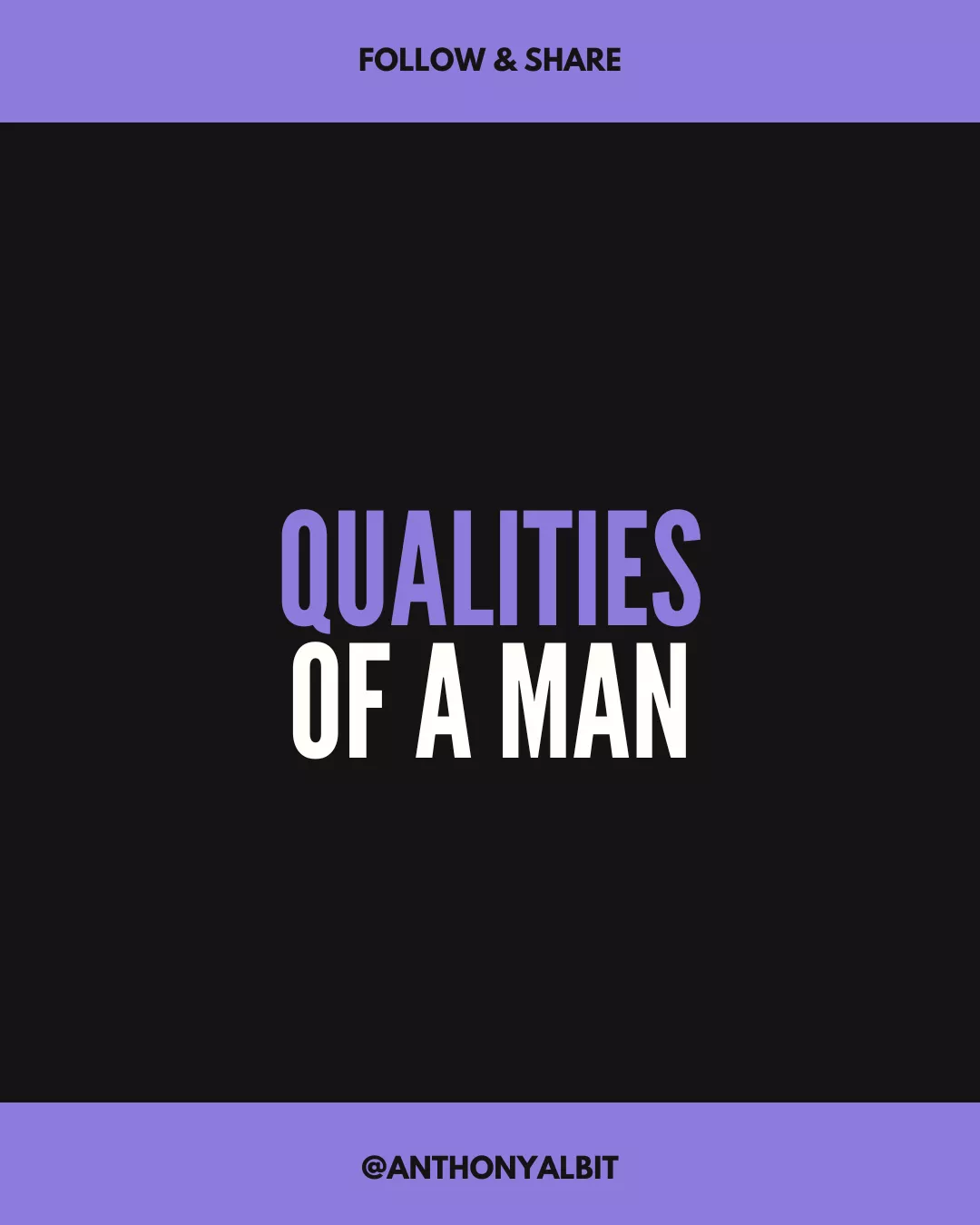 Qualities of a Man (Post Title Image)