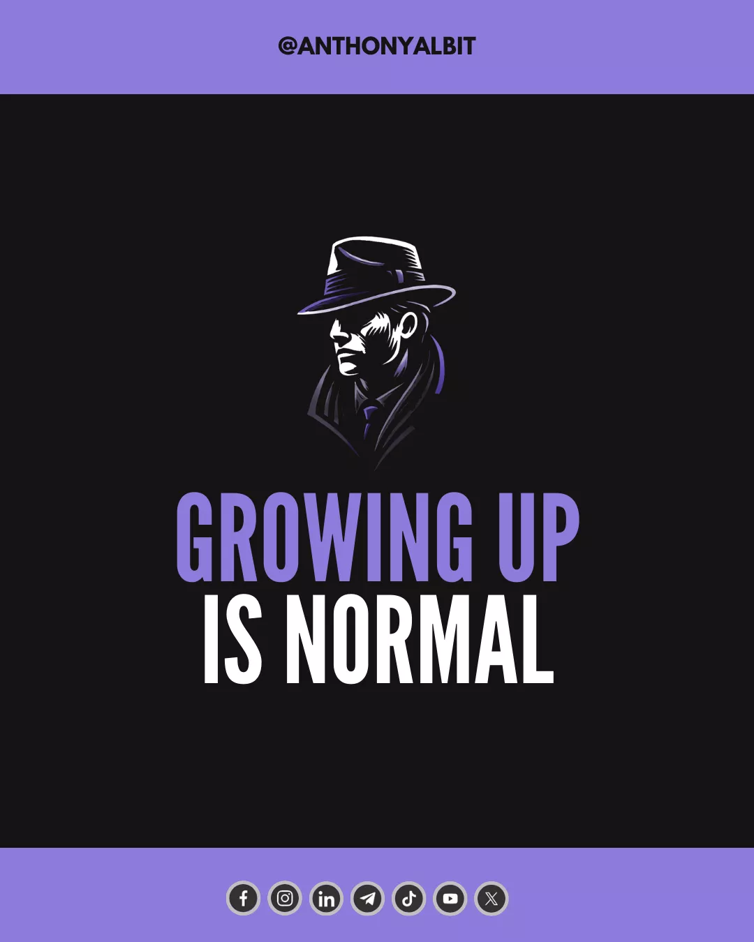 Growing Up Is Normal (Post Title Image)