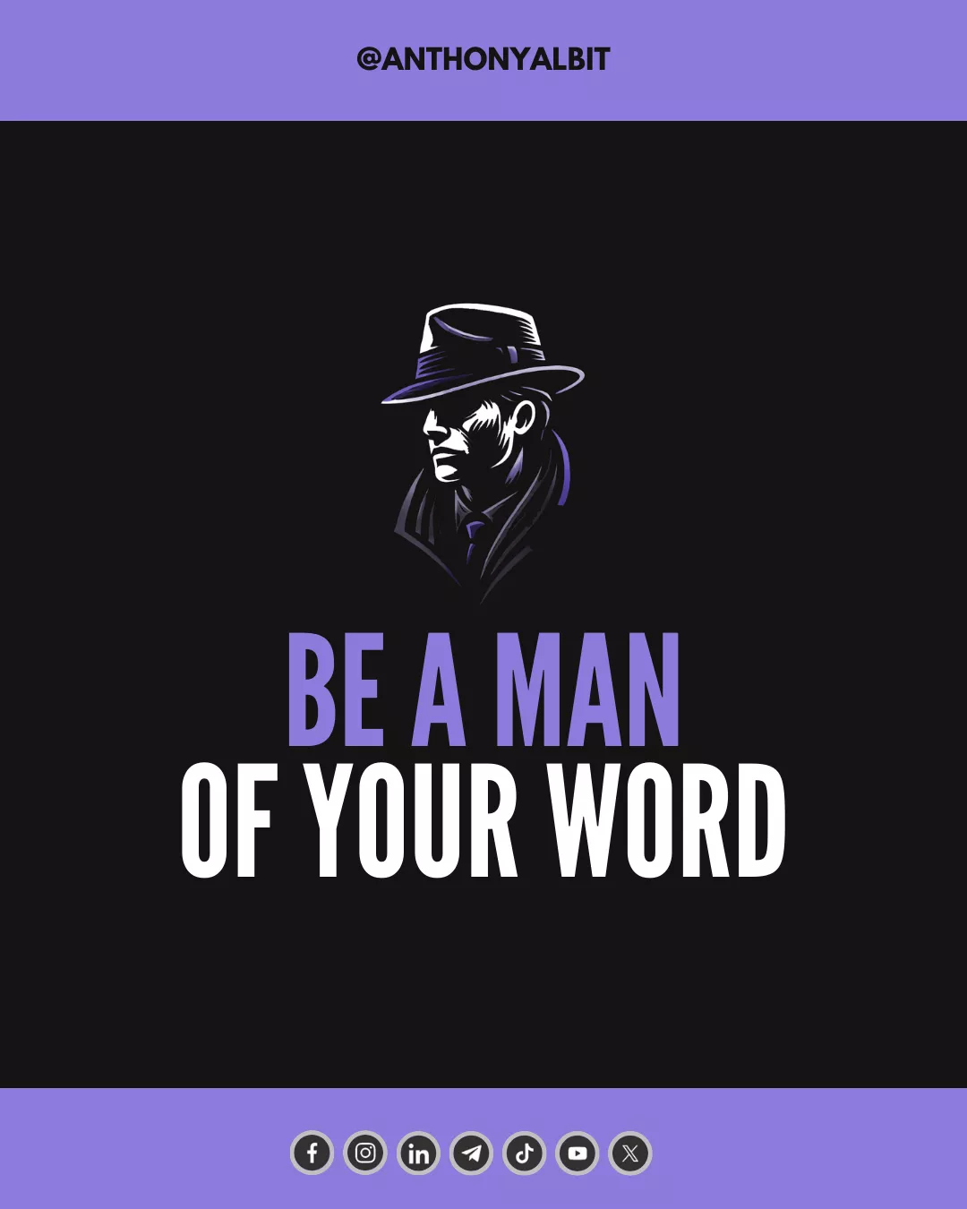 Be a Man of Your Word (Post Title Image)